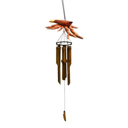 SONGBIRD ESSENTIALS Songbird Essentials SE3361059 Lobster Driftwood Bamboo Chime SE3361059